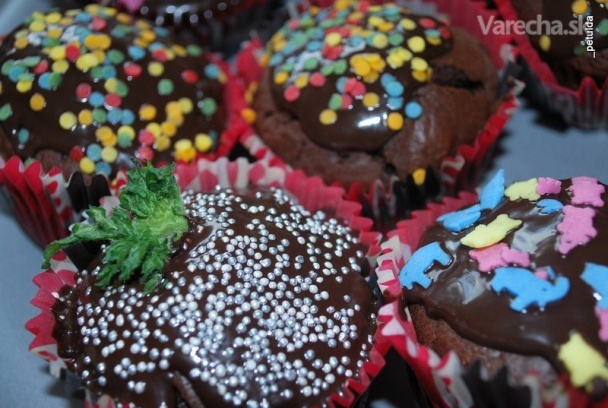 Čokoládové cupcakes (fotorecept)