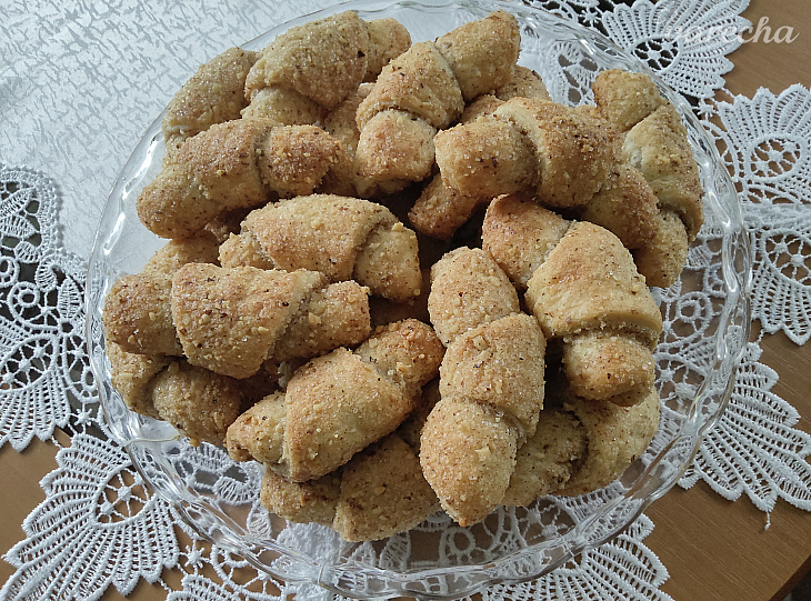 Orechové rožky z mascarpone (fotorecept)