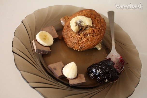 Zdravé muffiny s čokoládou (fotorecept)