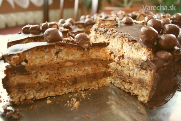 Snickers torta (fotorecept)