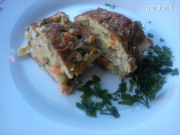 Zeleninová omeletová roláda (fotorecept)