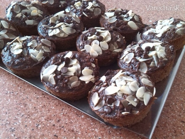 Recept - Čoko-banánové muffiny