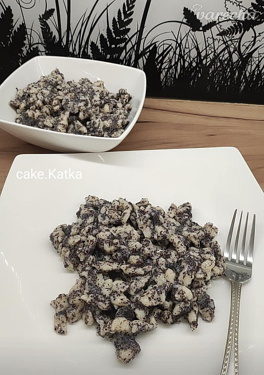 Jogurtové halušky s makom (fotorecept)