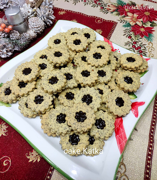 Makové linecké koláčiky