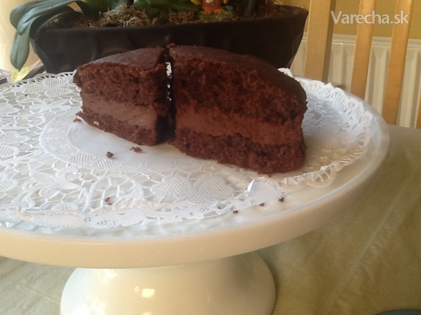 Čokoládový na základe receptu (victoria sponge)