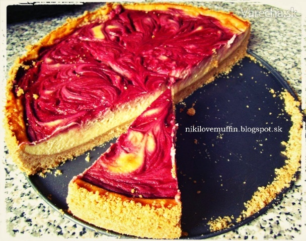 Cheesecake s malinovým vírom (fotorecept)