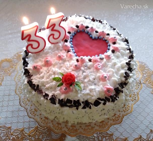 Karamelová torta k 33. narodeninám (fotorecept)