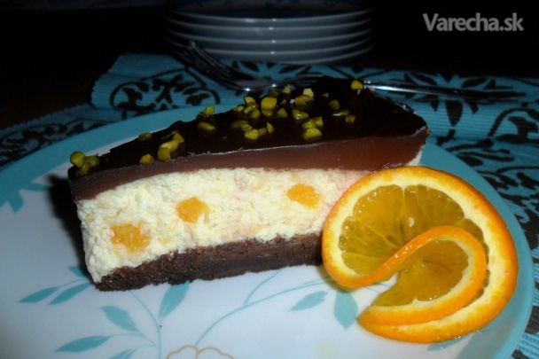 Tvarohovo - pomarančová penová torta (fotorecept)
