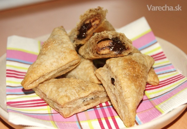 Arašidovo - čokoládové taštičky (fotorecept)