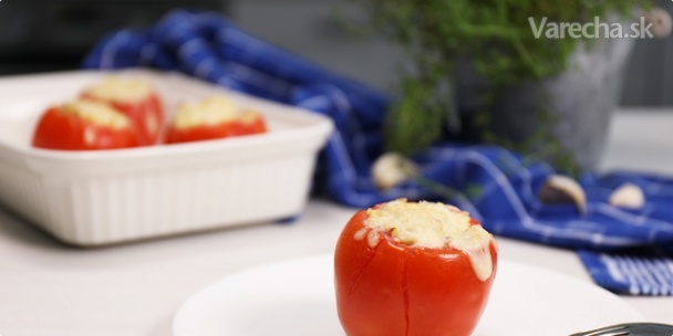 Zapečené plnené paradajky