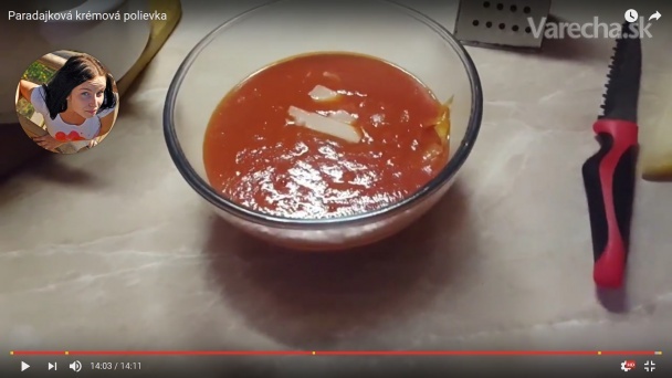Paradajková krémová polievka (videorecept)