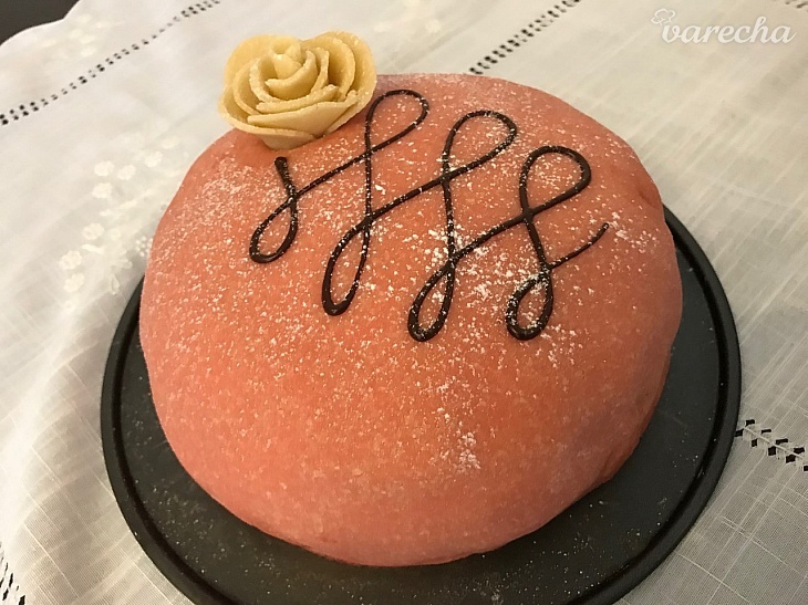 Švédska Princess torta v ružovom
