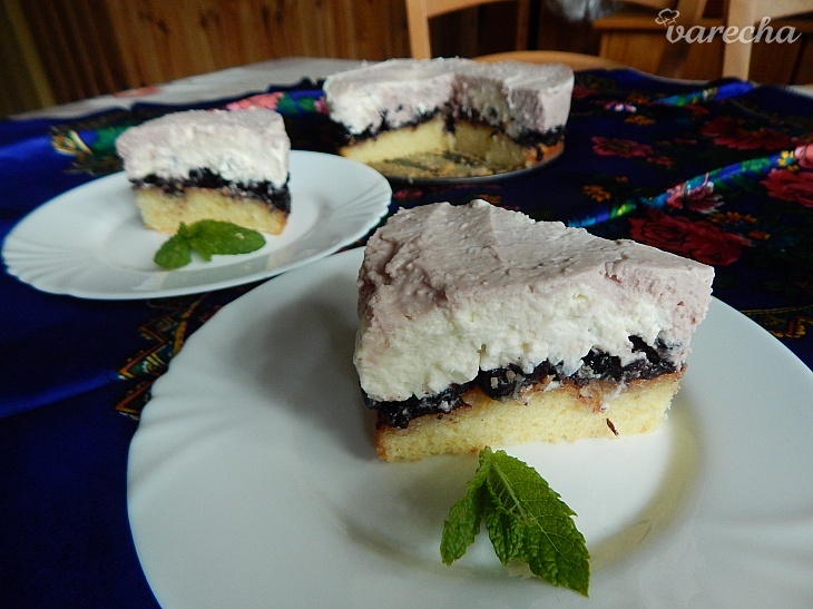 Malá torta s čučoriedkami a mascarpone krémom (fotorecept)