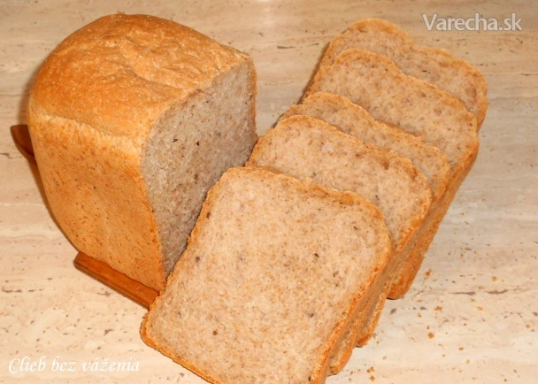 Chlieb z pekárničky bez váženia (fotorecept)