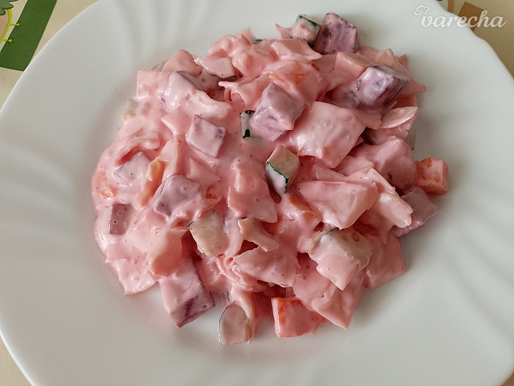 Zeleninový šalát so zálievkou (fotorecept)