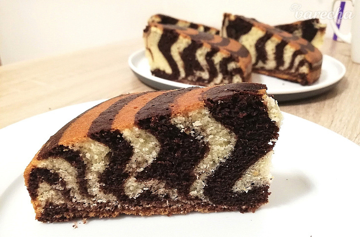Zebra koláč (fotorecept)