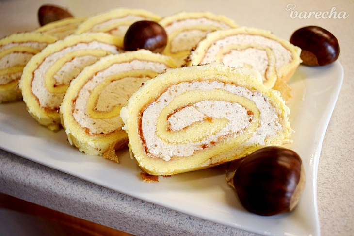 Gaštanová roláda (videorecept)