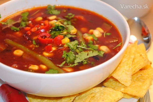 Mexická zeleninová polievka 