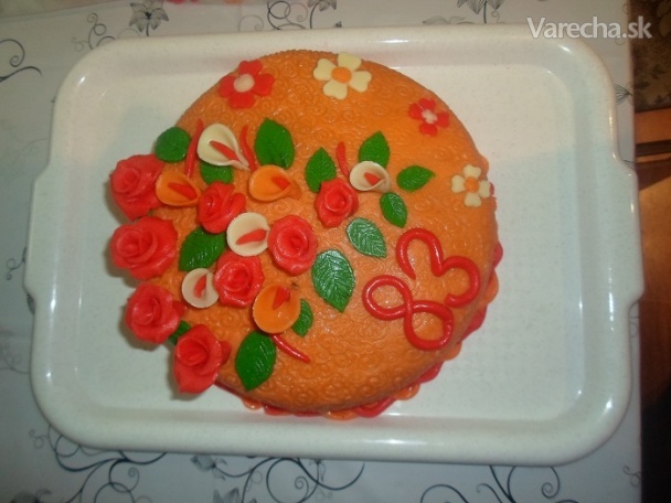 Torta čoko s ovocím (fotorecept)