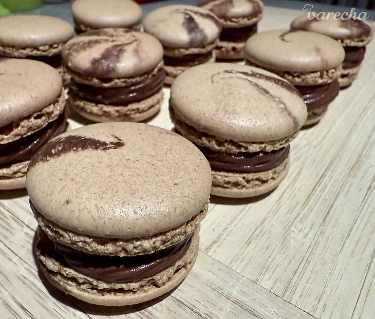 Repasované kávové makrónky (fotorecept)