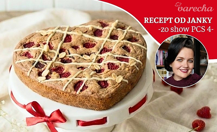 Valentínske pohánkové blondies s malinami (videorecept)