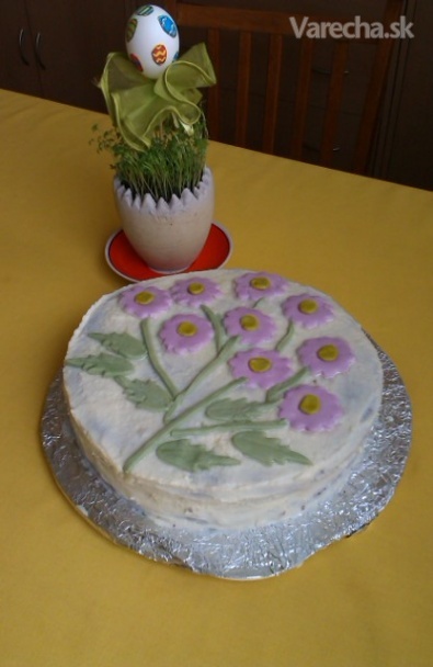 Kvetinková veľkonočná torta