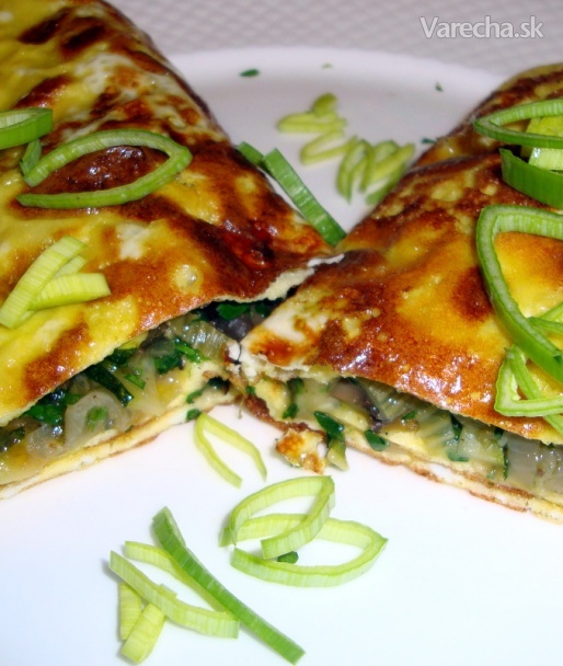 Omeleta s hubovou plnkou (fotorecept)
