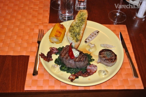 Steak zo sviečkovice (fillet steak + filet mignon)
