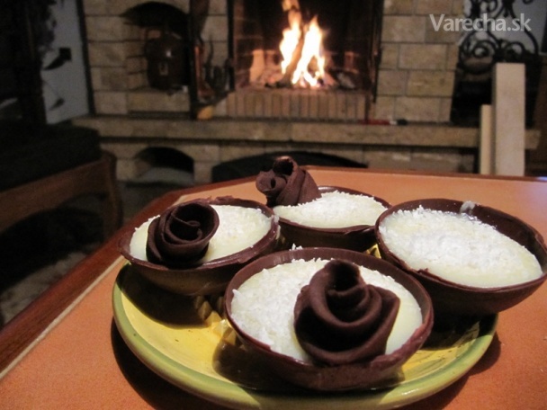 Čokoládové škrupinky s kokosom (fotorecept)