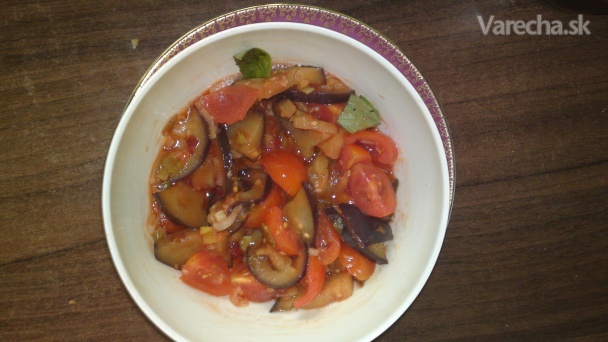 Izraelský baklažánovo - paradajkový šalát