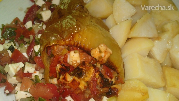 Pečená plnená paprika nielen pre vegetariánov (fotorecept)