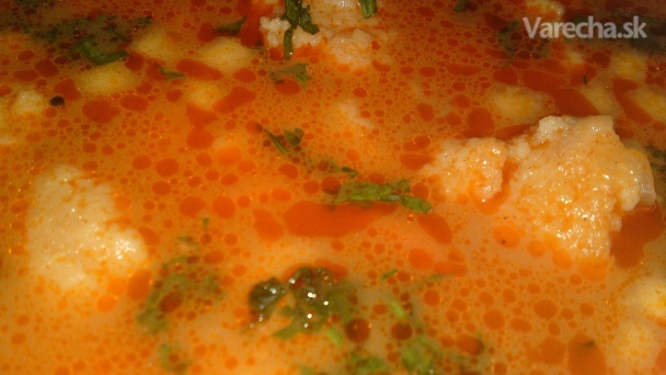 Zeleninová polievka s krupicovými haluškami (fotorecept)