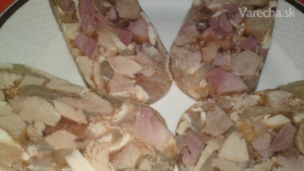 Lahôdková tlačenka z dvoch druhov mäska (fotorecept)