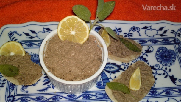 Pečeňová paštéta z morčacej pečene s citrónom a klinčekmi (fotorecept)