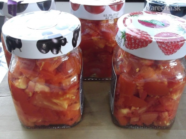 Zavárané paradajky pre lenivcov (fotorecept)