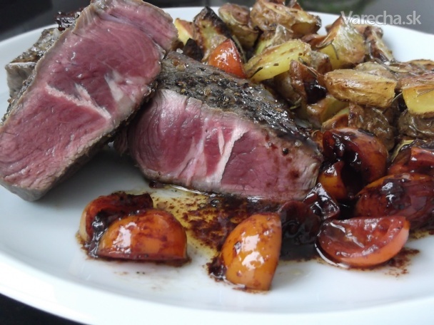 Steak s vínovou pikantnou redukciou (fotorecept)