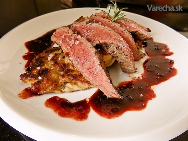 Flank steak na rozmaríne s chilli a omáčkou (fotorecept)