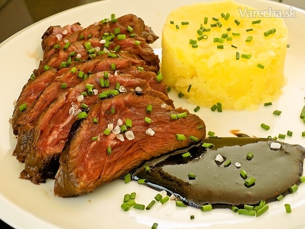 Hanger steak s teriyaki marinádou (fotorecept)