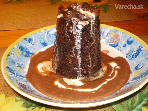 Hot chocolate cake ( z mikrovlnky za 3 minútky )