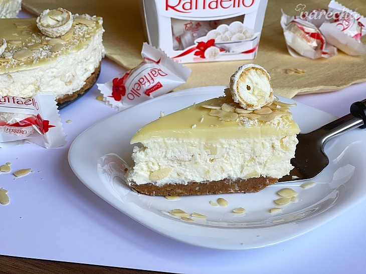Nepečený Raffaello cheesecake ako pravé Raffaello