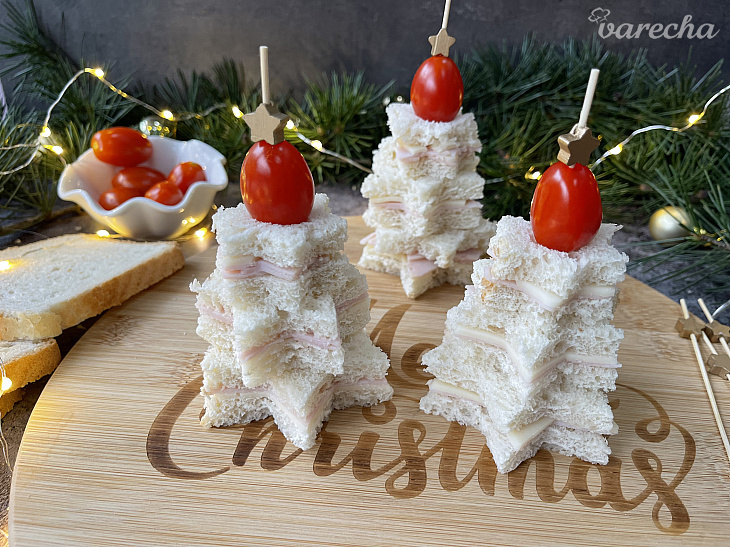 Vianočné stromčeky z toastového chleba (fotorecept)