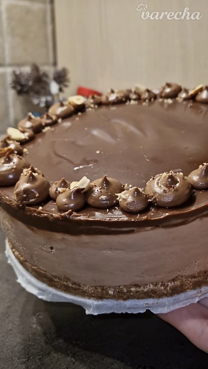 Narodeninová nutelová torta 