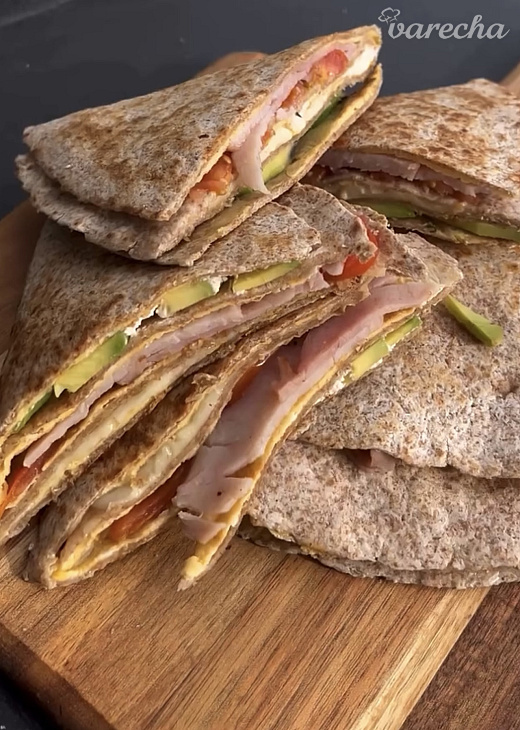 Farebná raňajková tortilla (fotorecept)