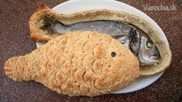 Ryba v soľno chlebovej kruste (fotorecept)