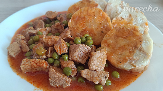 Bravčové mäso na hrášku