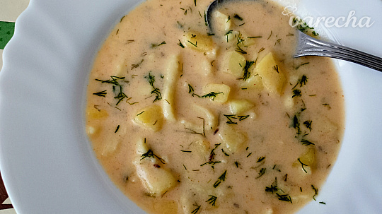 Bryndzová polievka s kyslým mliekom