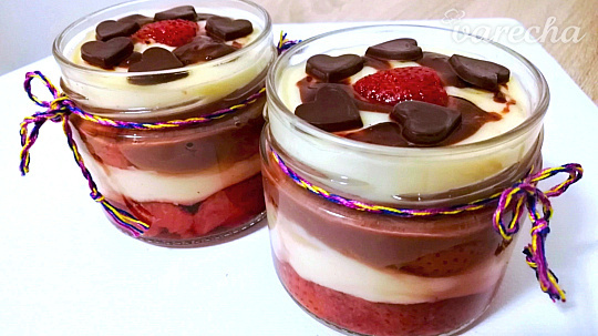 Domáci termix s jahodovým kompótom