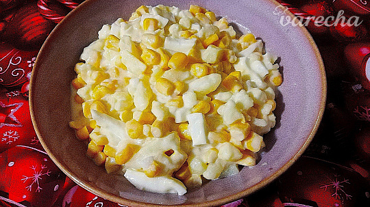 Zemiakovo-vajíčkový šalát s kukuricou