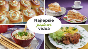 TOP januárové videá: Knedľa ako od mamy, obed z jedného pekáča aj sypaný jablkový koláč